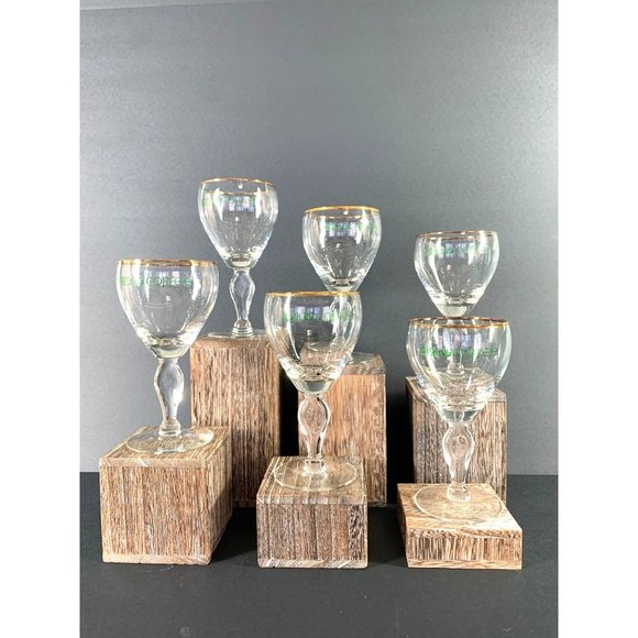 Vintage Stemmed Irish Coffee Wine Cordials - Picture 2 of 7